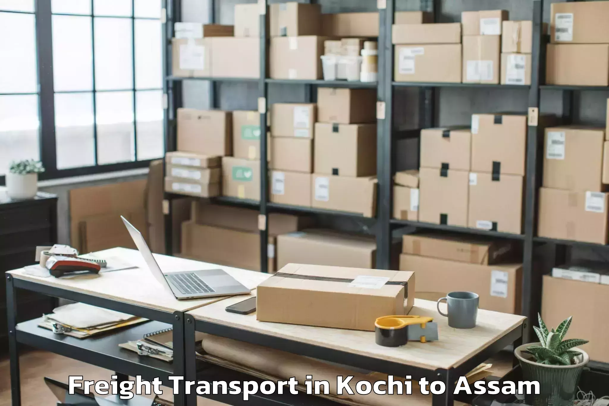 Easy Kochi to Barpathar Freight Transport Booking